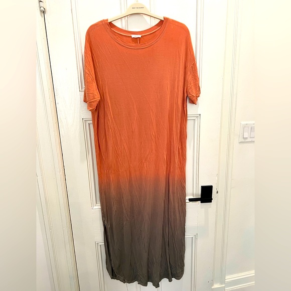 easel Dresses Ombr Tshirt Dress With Slits Poshmark